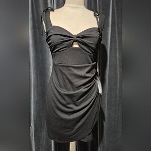 Emerald Sundae Black Strapless Dress